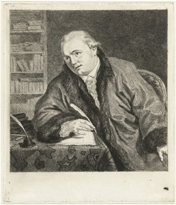 Portret kompozytora i rytownika Johan Antoni Kauclitz Colizzi autorstwa Louis Bernard Coclers