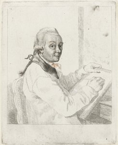 Portret artysty Johannesa Jansona, rysunek autorstwa Louis Bernard Coclers