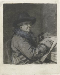 Portret artysty Johannesa Jansona, rysunek autorstwa Louis Bernard Coclers