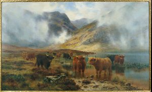 Loch Treachlan, Glencoe, Morning Mists, 1907