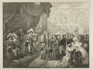 Recepcja Dyrektoriatu, tablica 29 z „Życia politycznego i wojskowego Napoleona” autorstwa Louis Boulanger