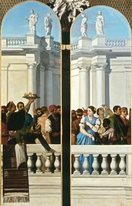 Uczta w stylu weneckim, prawy panel autorstwa Louis Boulanger