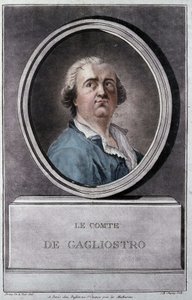 Giuseppe Balsamo, dit Alexander, hrabia Cagliostro (1743-1795) autorstwa Briona de la Tour autorstwa Louis Brion de la Tour fils