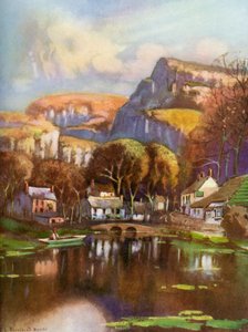 Wąwóz Cheddar, Somerset, 1924-1926. autorstwa Louis Burleigh Bruhl