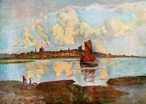 Maldon, z Heybridge, Essex, 1924-1926. autorstwa Louis Burleigh Bruhl