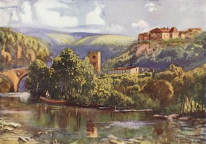 Nad rzeką Tag, Toledo autorstwa Louis Burleigh Bruhl