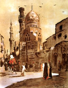 Błękitny Meczet, Kair, Egipt, 1928