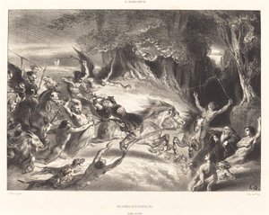Piekielne polowanie autorstwa Louis Candide Boulanger