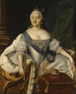 Portret cesarzowej Elżbiety 1709-1762 autorstwa Louis Caravaque