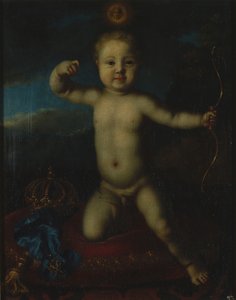 Portret carewicza Piotra Pietrowicza z Rosji 1715-1719 jako Kupidyna
