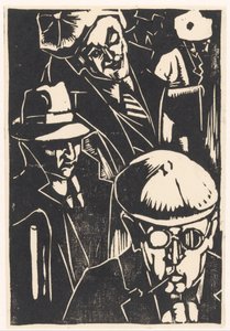 Przechodnie (oryginalny tytuł na obiekcie) autorstwa Louis Cardinaals (signed by artist)