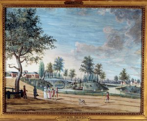Widok na Żelazny Most w Parc du Raincy