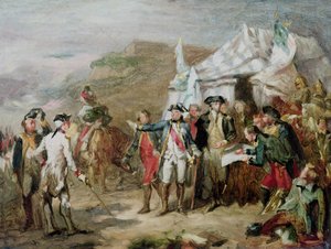 Szkic do bitwy pod Yorktown, od 1 do 17 października 1781, c.1836
