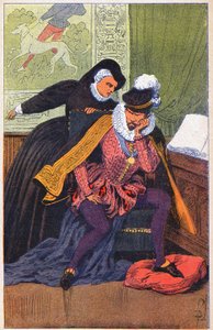 Katarzyna de Medicis i jej syn Karol IX autorstwa Louis Charles Bombled