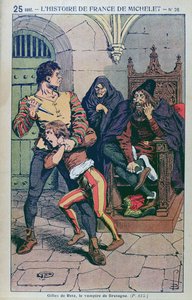 Gilles de Laval (1404-40) Pan Rais, w „Popularnej historii Francji” J. Micheleta, c.1900 autorstwa Louis Charles Bombled