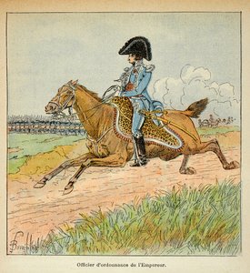 Ilustracja zbombardowanego Ludwika (1862-1927) z książki „Pomnik św. Heleny” hrabiego Emmanuela de Las Cases (1766-1842): Portret ordynariusza cesarza Napoleona, kolekcja prywatna autorstwa Louis Charles Bombled