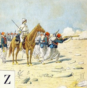 Litera Z: Zouaves, „Je serai soldat”( Będę żołnierzem) - Alfabet wojskowy