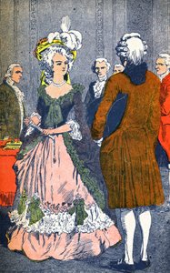 Maria Antonina i Augeard autorstwa Louis Charles Bombled