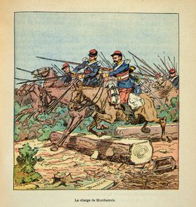 Armee of the Loire, Eugene Sergent, dit Grenest, zilustrowane przez Louisa Bombleda (1862-1927) (Wojna francusko-niemiecka; kampania 1870-1871): Bitwa pod Ladon 22 listopada autorstwa Louis Charles Bombled