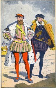 Książę Guise i admirał Coligny autorstwa Louis Charles Bombled