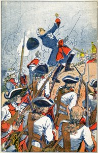 Armia francuska mierzy się z Rosjanami podczas oblężenia Gdańska autorstwa Louis Charles Bombled