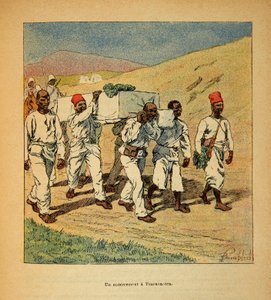 Wojna na Madagaskarze – anegdotyczna historia francuskich ekspedycji z lat 1885-1895 Henri Galli dit Galllichet (1854-1922), ilustracja Louis Bombled (1862-1927): Kolekcja prywatna autorstwa Louis Charles Bombled