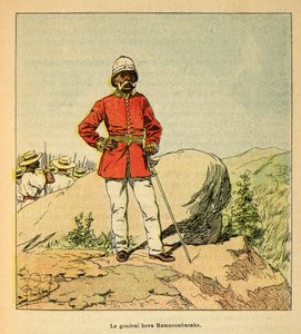 Wojna na Madagaskarze – anegdotyczna historia francuskich ekspedycji z lat 1885-1895 Henri Galli dit Galllichet (1854-1922), ilustracja Louis Bombled (1862-1927): Portret generała Hova Ramasombazaha, kolekcja prywatna