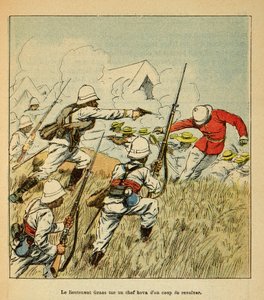 Wojna na Madagaskarze – anegdotyczna historia francuskich ekspedycji z lat 1885-1895 Henri Galli dit Galllichet (1854-1922), ilustracja Louis Bombled (1862-1927): Kolekcja prywatna autorstwa Louis Charles Bombled