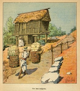 Wojna na Madagaskarze – anegdotyczna historia francuskich ekspedycji z lat 1885-1895 Henri Galli dit Galllichet (1854-1922), zilustrowana przez Louisa Bombleda (1862-1927): przypadek malgaski w XIX wieku, kolekcja prywatna autorstwa Louis Charles Bombled