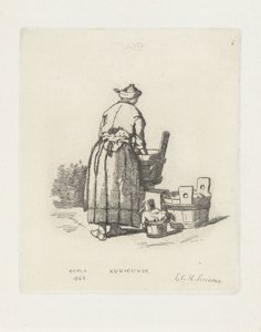praczka Kunigunde (tytuł na obiekcie) autorstwa Louis Charles Hora Siccama