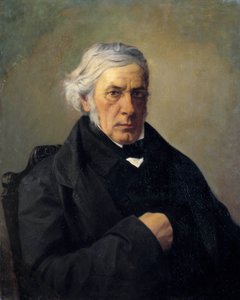 Portret filozofa Victora Cousina (1792-1867) Obraz Louis Claude Mouchot (1830-1891). 19 wiek. Ciemny. 0,73 x 0,60 m - Portret filozofa Victora Cousina (1792-1867). Obraz Louis Claude Mouchot (1830-1891). 19 wiek. 0,73 x