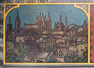 Budynek dworca kolejowego (Sint-Pietersstation). Wnętrze. 1912. Hol wejściowy. autorstwa Louis Cloquet