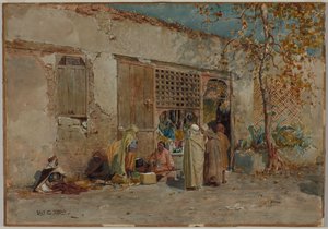 Scena marokańska, ok. 1871. autorstwa Louis Comfort Tiffany