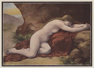 Maria Magdalena (kolor lito) autorstwa Louis Courtat