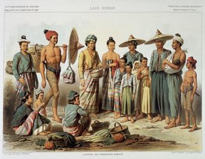 Populacje laotańskie około 1870 w „Journey d
