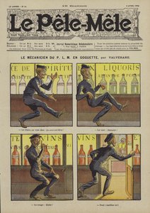 Mechanik PLM na szale. Ilustracja do Le Pele-Mele, 1906