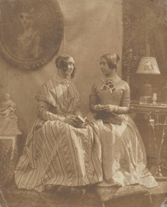 [Żona i córka artysty], 1846-49. autorstwa Louis Désiré Blanquart Evrard