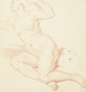 Studium siedzącego aktu kobiecego autorstwa Louis Fabritius Dubourg