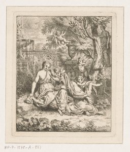 Vertumnus en Pomona autorstwa Louis Fabritius Dubourg