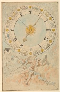 Tarcza zegara ze znakami zodiaku