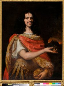 Portret komika z trupy Moliera (olej na płótnie) autorstwa Louis Ferdinand (c.1612 89) Elle