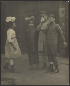 [Dzieci w Chinatown] autorstwa Louis Fleckenstein