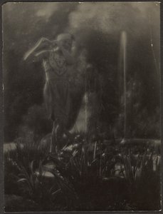 [Tancerka w ogrodzie] autorstwa Louis Fleckenstein