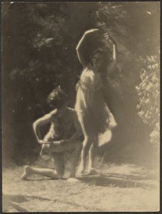 [Tancerze w ogrodzie] autorstwa Louis Fleckenstein