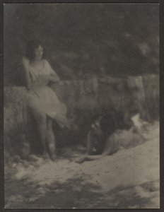 [Tancerze w ogrodzie, odpoczynek] autorstwa Louis Fleckenstein