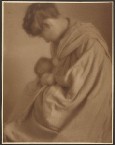 [Portret matki z dzieckiem] autorstwa Louis Fleckenstein