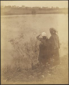 [Dwie kobiety nad jeziorem] autorstwa Louis Fleckenstein