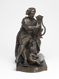 George Frideric Handel jako Apollo autorstwa Louis Francois (after) Roubiliac