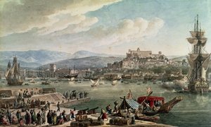 Port w Trieście, 1802 (plakat)