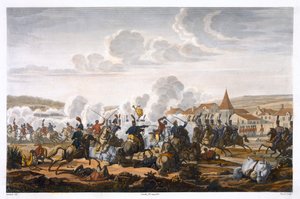 „Śmierć księcia Ludwika Pruskiego w bitwie pod Saalfeld, 10 października 1806 roku”.